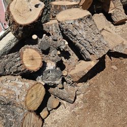 Pile Of Pecan Firewood 