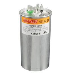 Dual Run Capacitor 60 + 5 370/440 vac Central AC - Air Conditioner Dual Run Cap