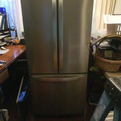 whirlpool 3 door three french stainless 30" water fridge freezer refridgerator
