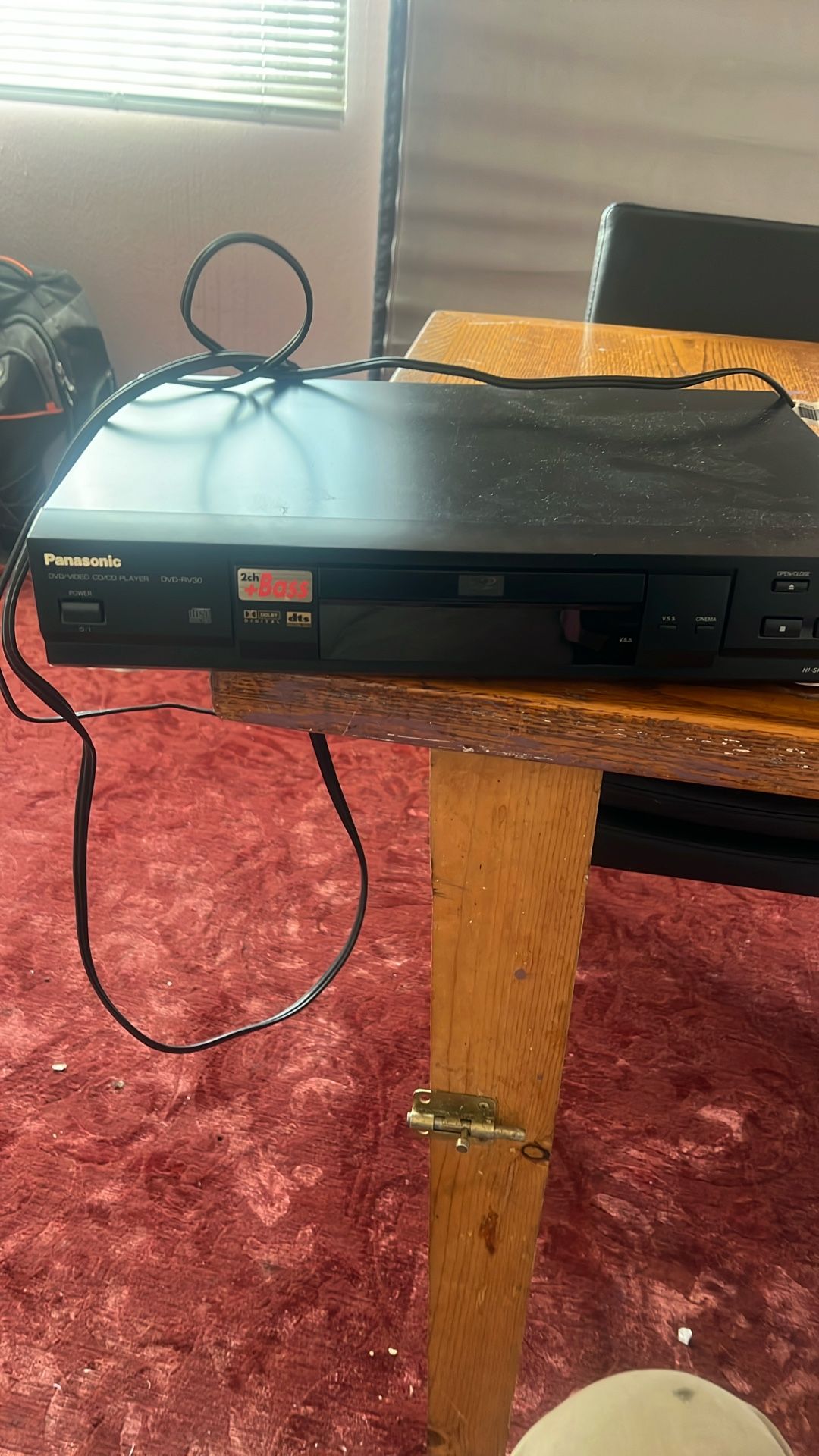 Panasonic DVD/VIDEO CD/CD Player New No Remote