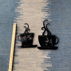 Coffee Cups Yard Wall Art