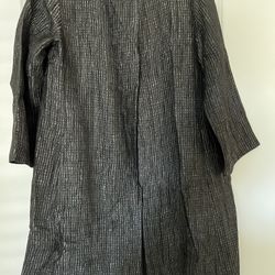 3/4 Length Sleeve, Eileen Fisher Buttonless Coat.