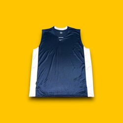 Vintage Nike sportswear dri-fit tank top jersey navy blue mens XL 