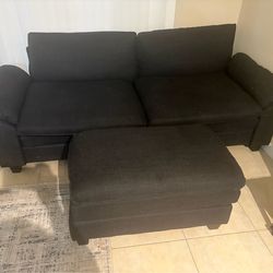 Love seat and ottoman