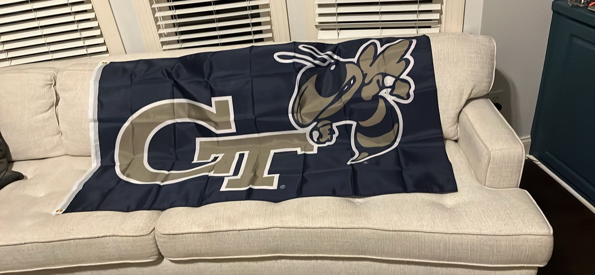 BRAND NEW GEORGIA TECH YELLOW JACKETS FLAGS