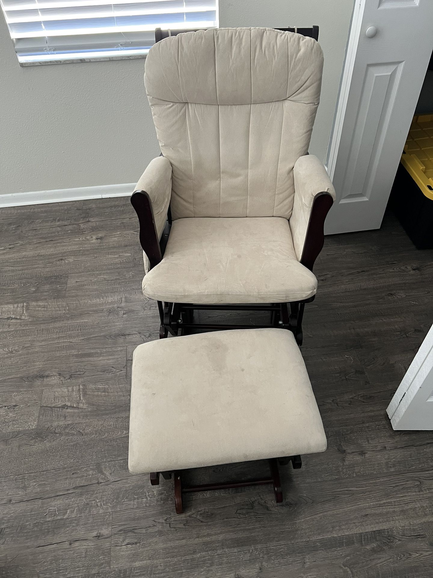 Glider Chair With Rocking Foot Rest
