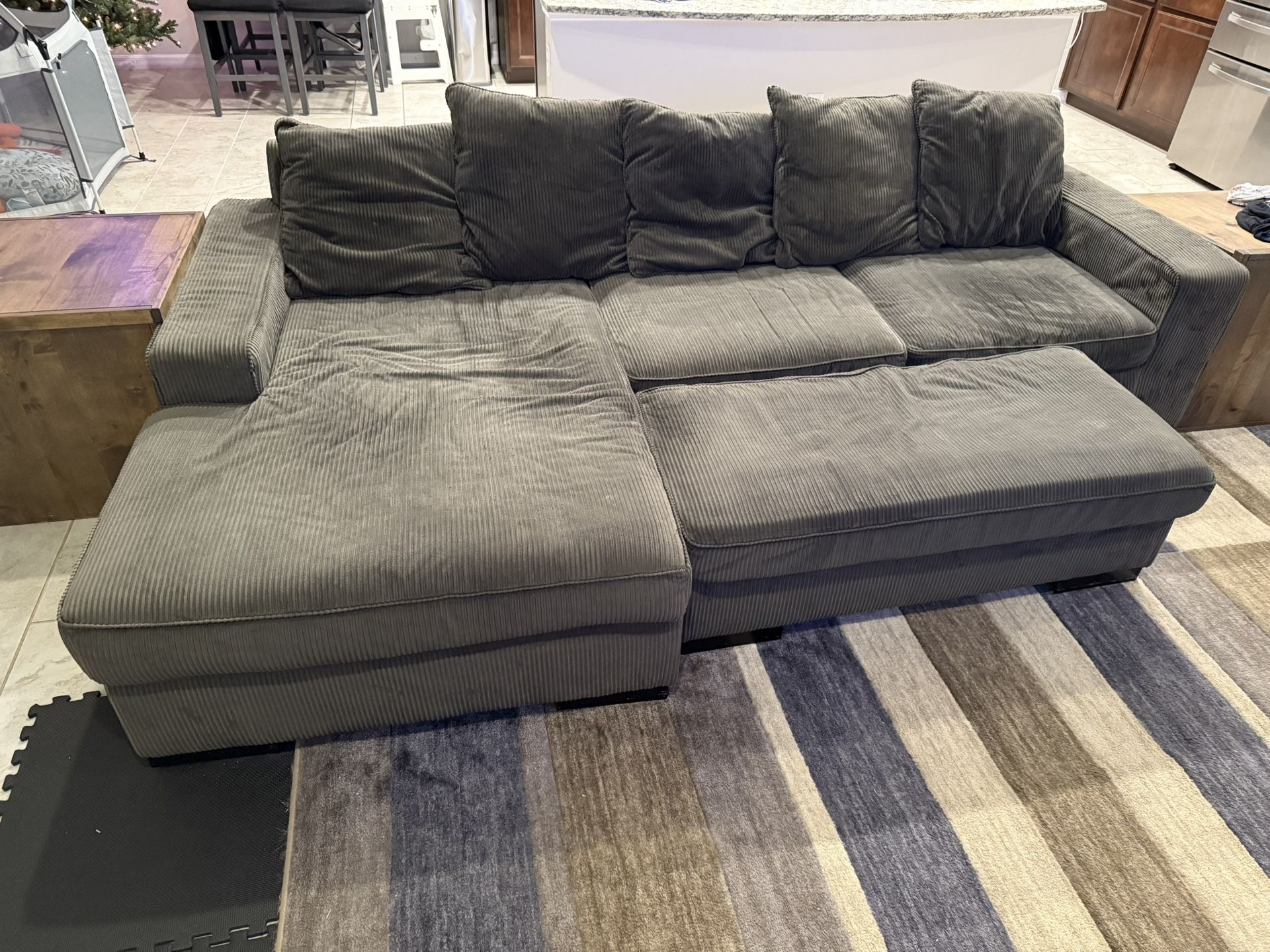 Comfy Couch And Ottoman