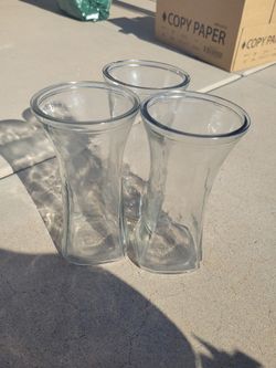 3 Flower Vases