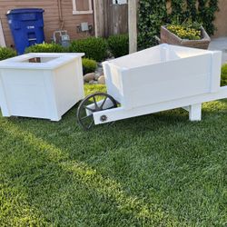 Wheel Barrow Planter Box 