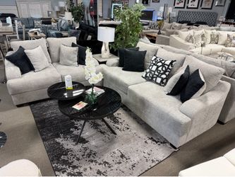 Oversized deep seating sofa loveseat! Easy Financing! ❤️☎️💙