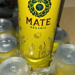 Selling 9 Cans Of VERBA MATE ORGANIC LEMON ELATION ENERGY DRINKS 