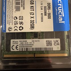 DDR5-5600 SODIMM 16gb 1Rx8 PC5