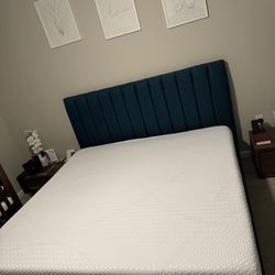BED FRAME AND MATTRESS FOR SALE (Available For A May 22nd Pickup, Deposit Needed To Hold)