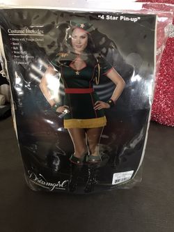 Halloween Costume 4 Star Pin Up Military Style