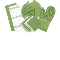 Kitchen Accessory Set Green 