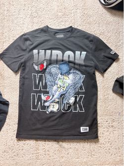 Wedding Cake Wake Bake and Cake Graphic T-Shirt Men’s Small Black Streetwear