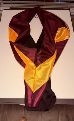 Herff Jones Arizona State University Masters Hood Only - LIKE NEW! Maroon & Gold - Graduation regalia