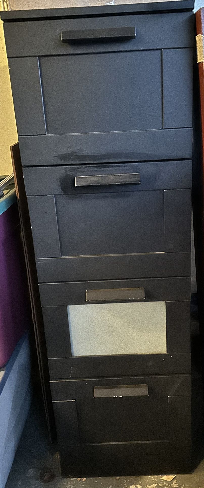 IKEA Black 4 Drawer Dresser - Used