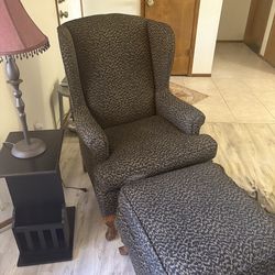 Chair with ottoman