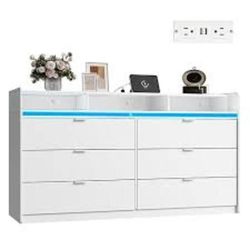 9 Drawer Led Dresser For Bedroom