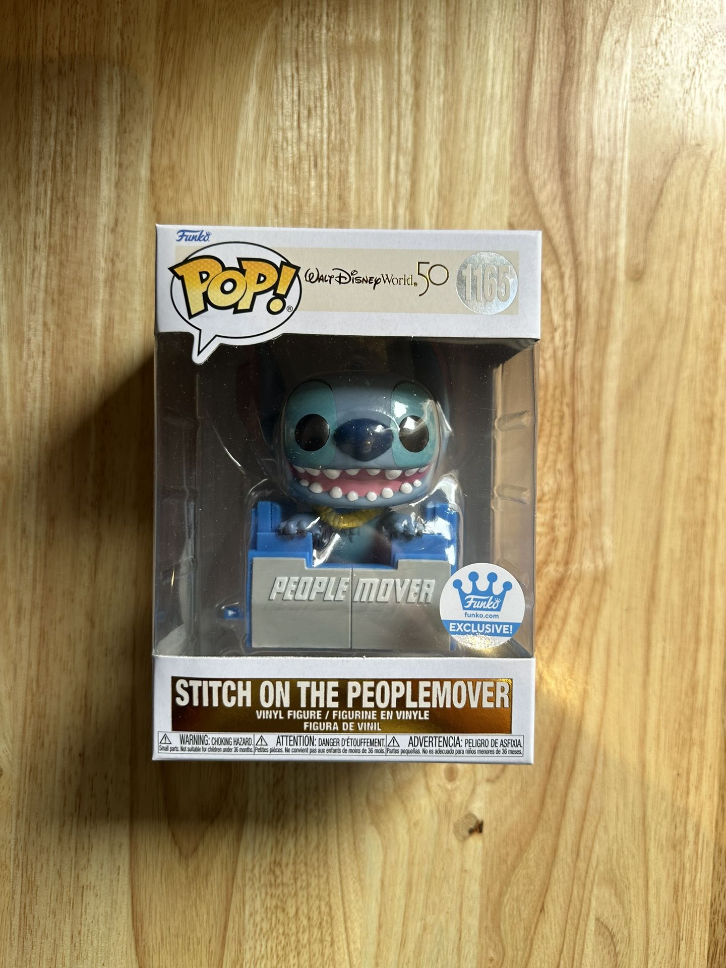 Funko Pop! Walt Disney World 50th Anniversary Stitch on the Peoplemover Exclusive Funko Shop #1165