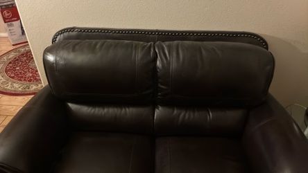 Nice Black leather couch