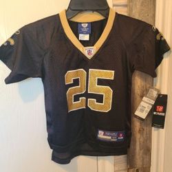 New Orleans Saints Youth Toddler Jerseys Sizes 3T And 4T Vintage REEBOK WITH TAGS