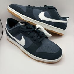 New Nike Dunk Low Retro SE Blue Armory Navy White Gum Mens Size 15 Shoes Sneakers