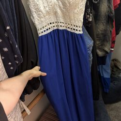White And Blue Dress