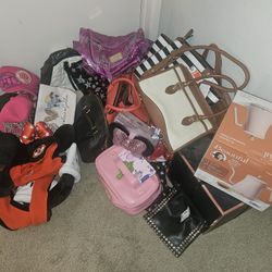 Purse Lot With Long Lasting Roses And New Tea Kettle