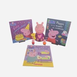 Peppa Pig Books and Figures Bundle