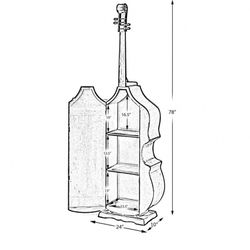 Violín Shape Cabinet 