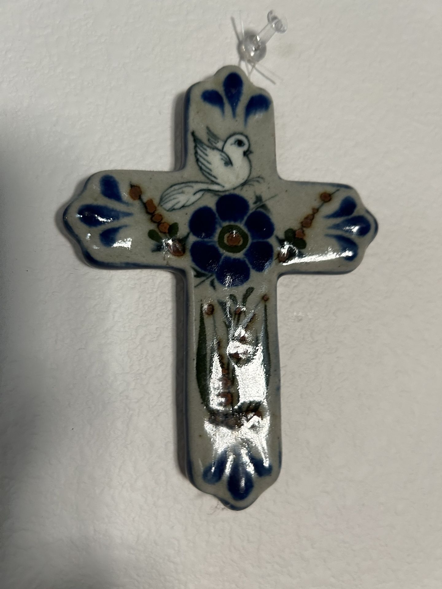 Ceramic Cross Painting Antique