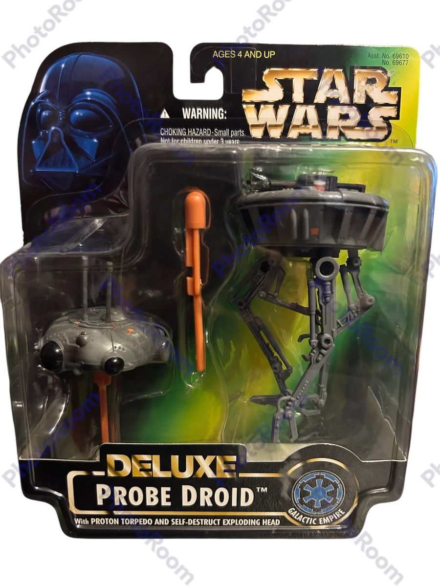 Star Wars 1996 Collection 1 Deluxe Probe Droid With Proton Torpedo And Self-Destruct Exploding Head