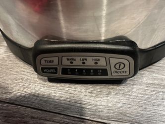 Stainless Steel Slow Cooker with Timer