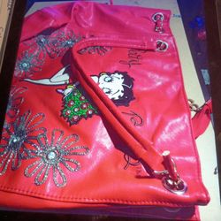 BETTY  BOOP VINYL LARGE VINTAGE BAG