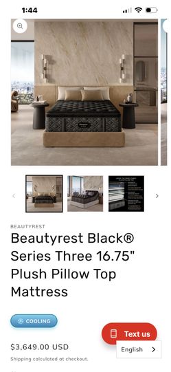 🔥simmons beautyrest black series 3 medium pillow top king $1799🔥