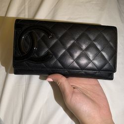 Chanel, Cambon Long Bi Fold Hot Pink Wallet