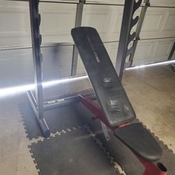 Olympic Weight Bench With adjustable bench..