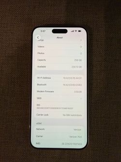 iPhone 15 Pro Max – 256 GB, unlocked