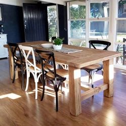 Farmhouse Rustic Style Dining Tables. 