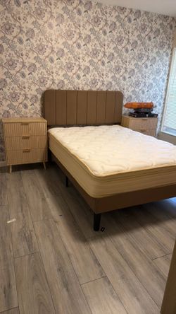 Brand new full bed frame and mattress
