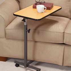 Adjustable Rolling Tray Table 