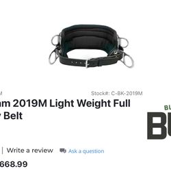 Buckingham 2019M Light Weight Full Float Body Belt
