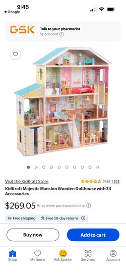Wooden doll house