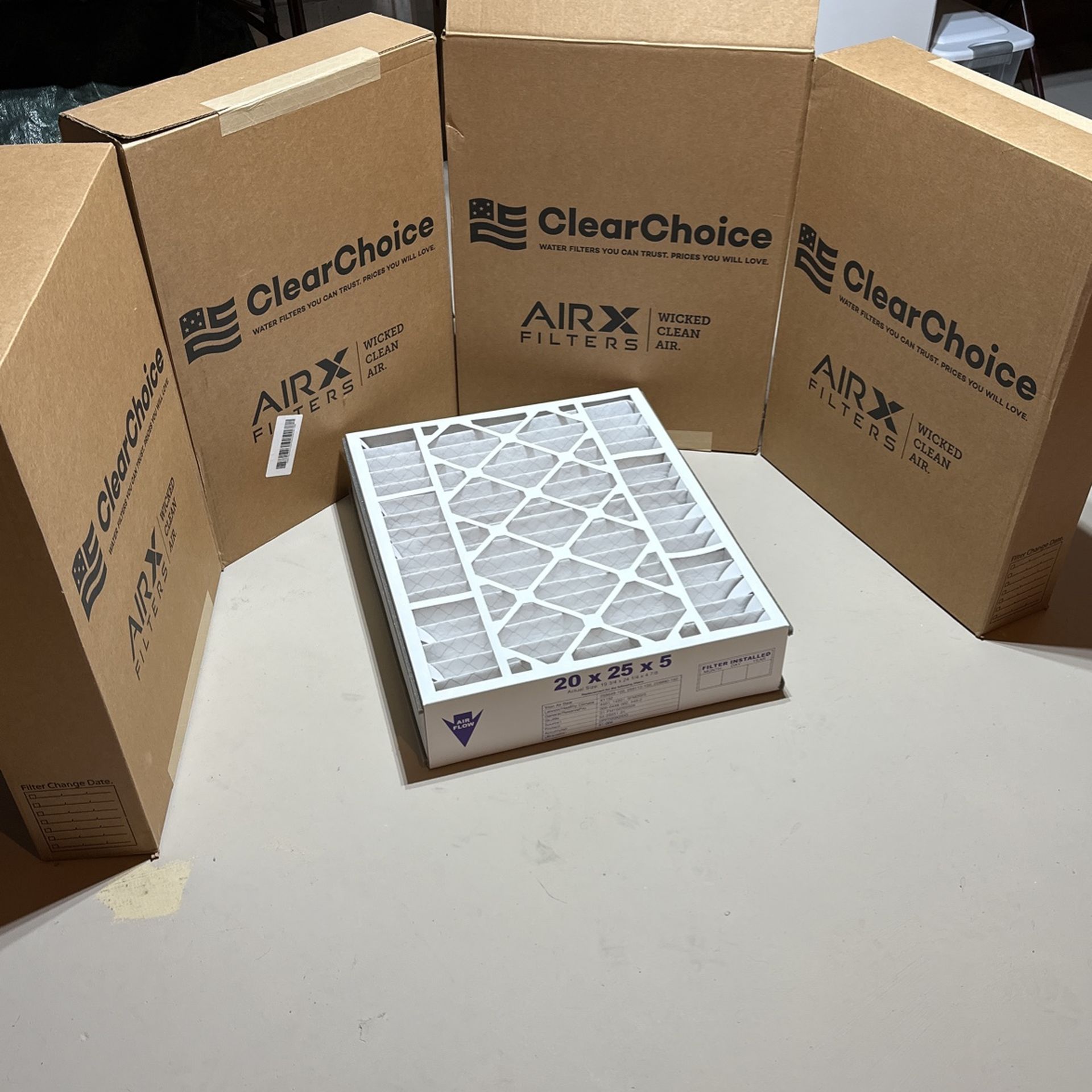 Air Filters By Clear Choice 20x25x5
