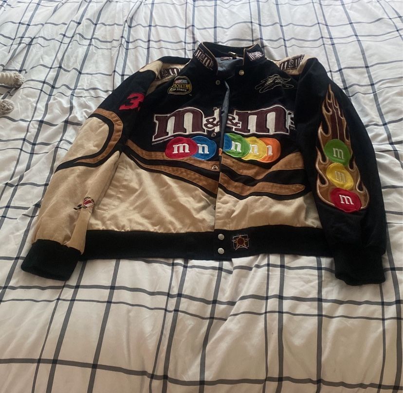 AUTHENTIC rare Vintage m&ms nascar jacket