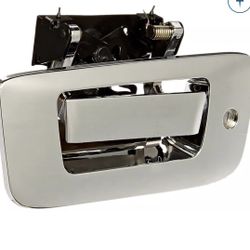 Manual Tailgate Lock Handle with BOLT Codeable Lock; Chrome