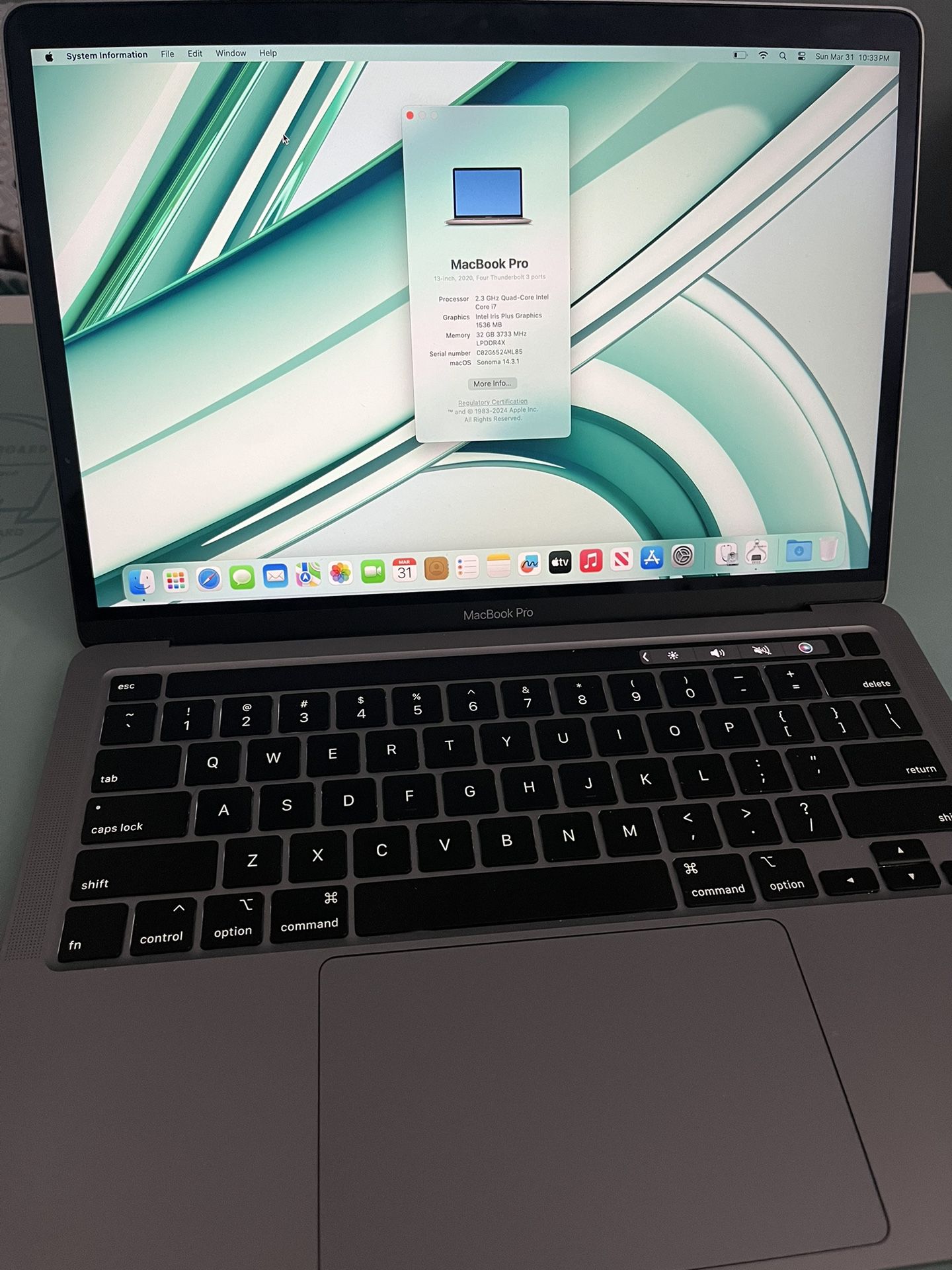 Apple MacBook Pro 13” 2020 A2251