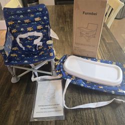 Brand new portable baby/ toddler booster seat with tray